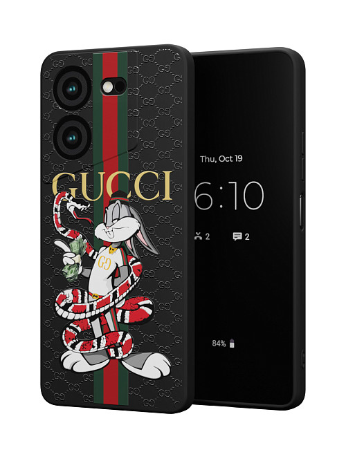 Силиконовый чехол для Tecno Pova 5 (4G) "NOVEL: Багз Банни Gucci"