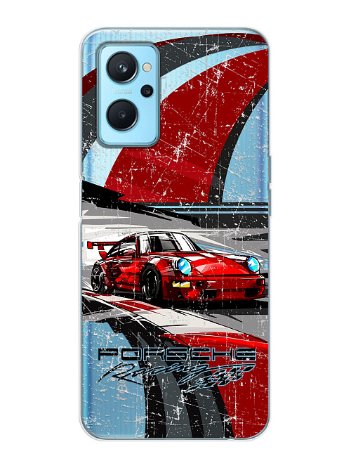 Силиконовый чехол для realme 9i Porsche 911