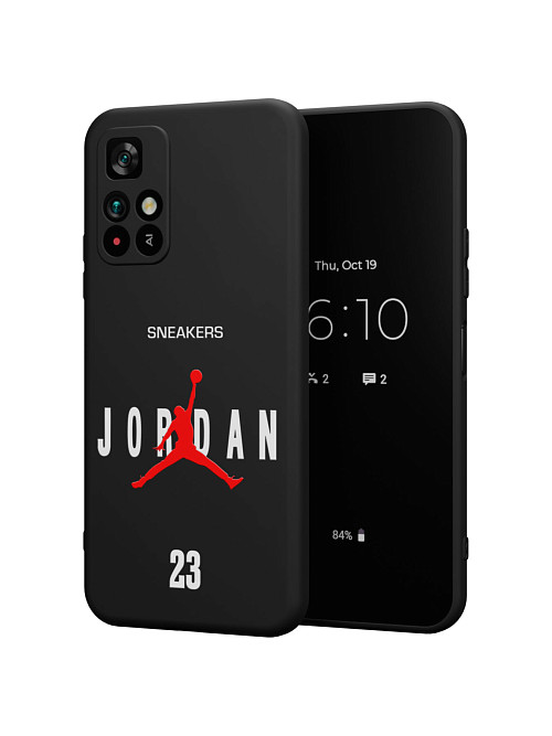 Силиконовый чехол для Poco M4 Pro (5G) "NOVEL: Джордан 23"