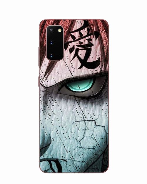 Силиконовый чехол для Samsung Galaxy S20 Naruto Shippuden - Gaara grimm face