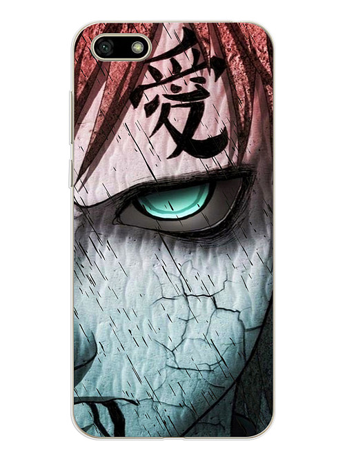 Силиконовый чехол для Honor 7A Naruto Shippuden - Gaara grimm face