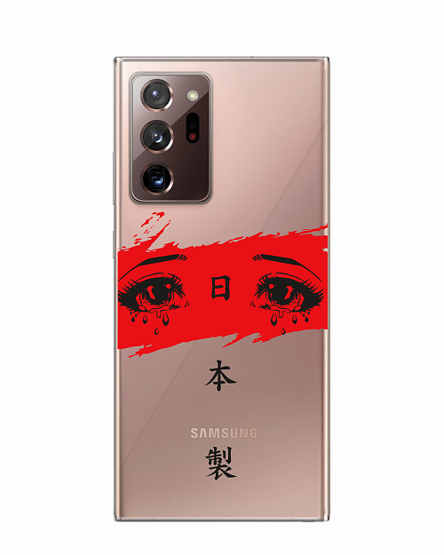 Силиконовый чехол для Samsung Galaxy Note 20 Ultra (5G) Грустные глаза аниме