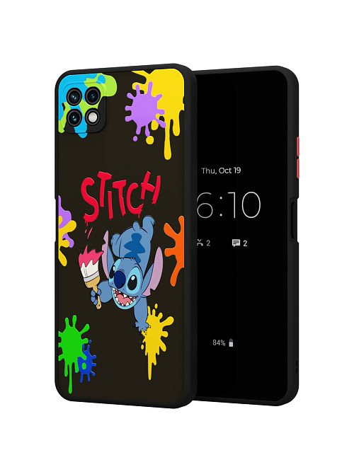 Противоударный чехол для Samsung Galaxy A22s (5G) "NOVEL: Stitch paints"