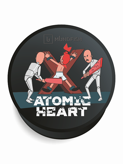 Попсокет Черный "Atomic Heart: Not Easy Way"