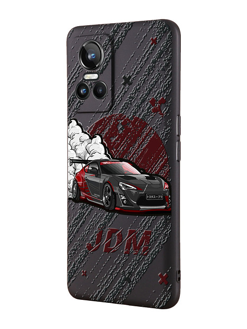 Силиконовый чехол для Realme GT Neo 3 JDM чёрная машина