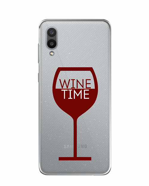 Силиконовый чехол для Samsung Galaxy A02 Wine time