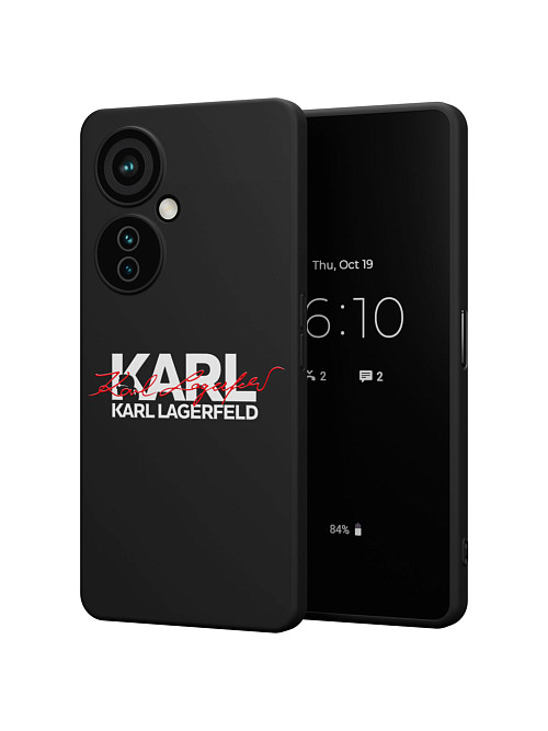 Силиконовый чехол для OnePlus Nord CE 3 Lite (5G) "NOVEL: Lagerfeld V.2"