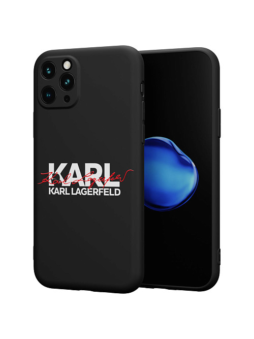 Силиконовый чехол для Apple iPhone 11 Pro "NOVEL: Lagerfeld V.2"