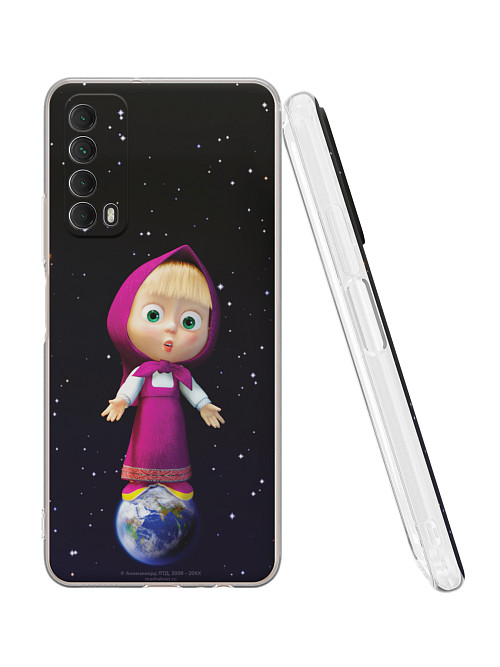 Силиконовый чехол для Huawei P Smart (2021) "Маша и медведь: Большая Маша"