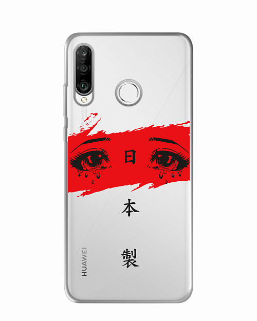 Силиконовый чехол для Huawei P30 Lite Грустные глаза аниме
