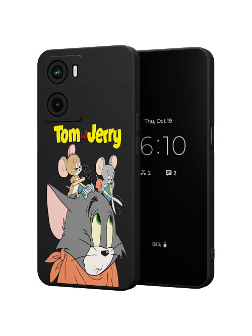 Силиконовый чехол для OPPO A57 (4G "NOVEL: Том и Джери"