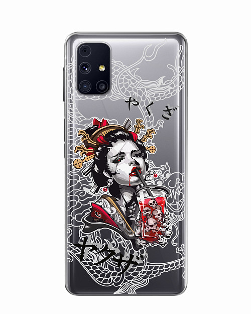 Силиконовый чехол для Samsung Galaxy M31S Geisha Bloody