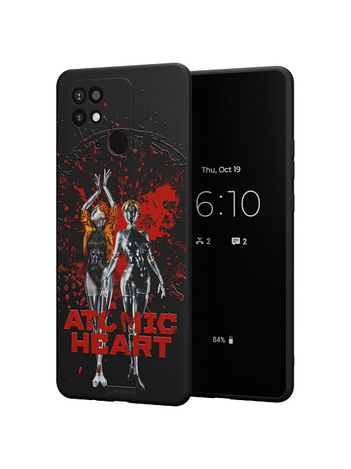 Силиконовый чехол для Xiaomi Redmi 10C/POCO C40 "Atomic Heart: Близняшки"