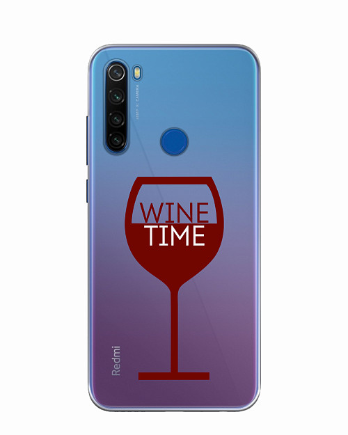 Силиконовый чехол для Xiaomi Redmi Note 8T Wine time