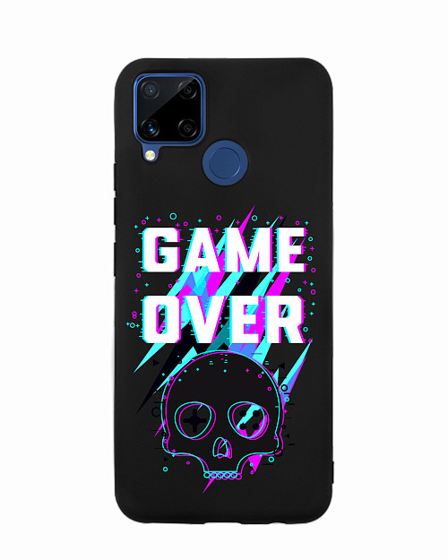 Силиконовый чехол для realme C15 "Game over"