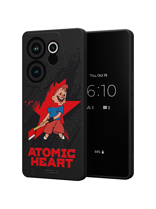 Силиконовый чехол для Tecno Camon 20 premier "Atomic Heart: Пионер"