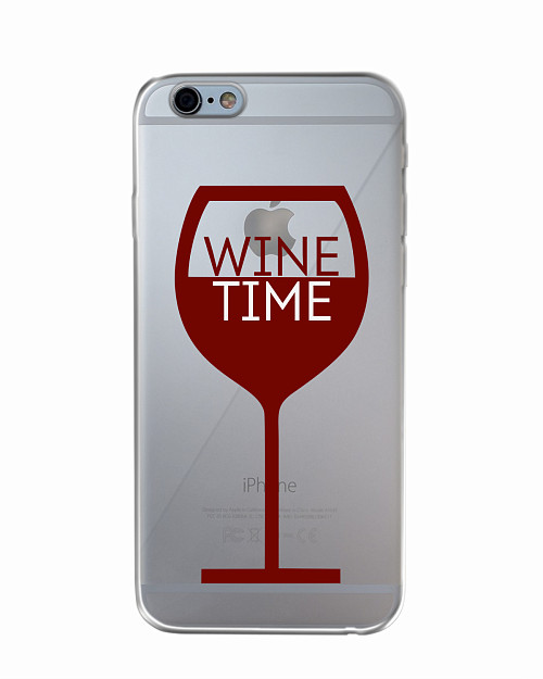 Силиконовый чехол для Apple iPhone 6S Wine time