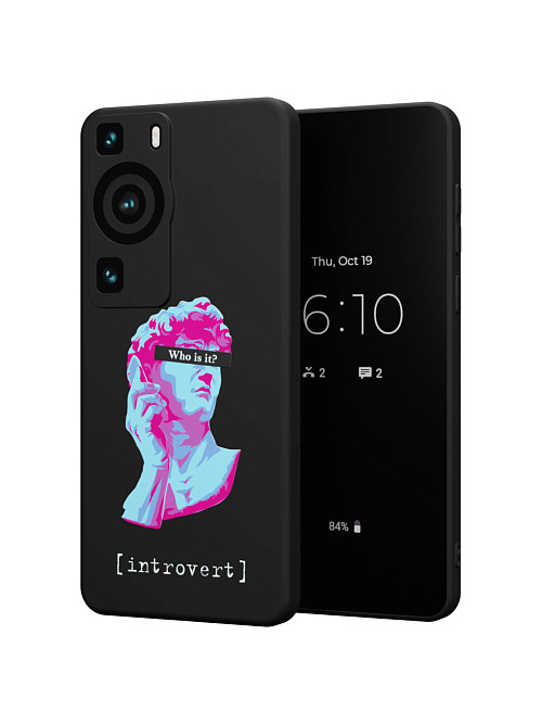 Силиконовый чехол для Huawei P60 Pro "NOVEL: Интроверт"