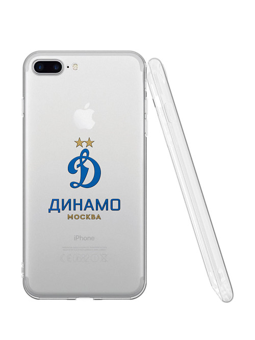 Силиконовый чехол для Apple iPhone 7 Plus "Динамо: Логотип клуба"