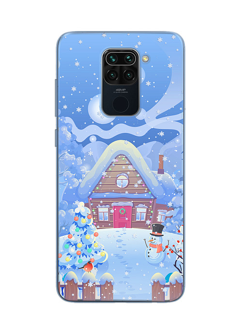 Силиконовый чехол для Xiaomi Redmi Note 9 Снежный дом