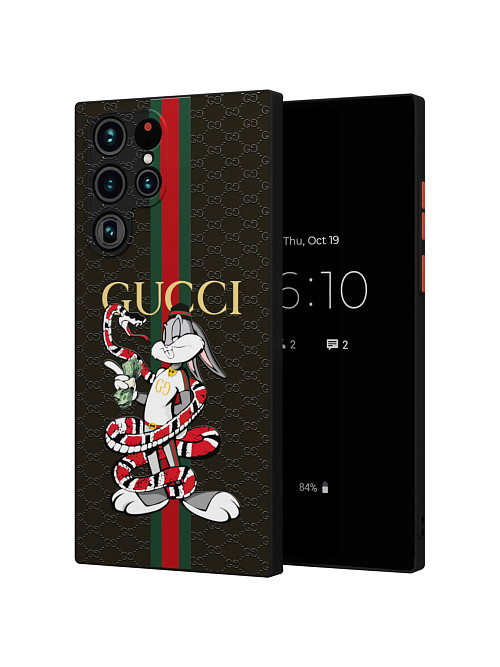 Противоударный чехол для Samsung Galaxy S22 Ultra (5G) "NOVEL: Багз Банни Gucci"