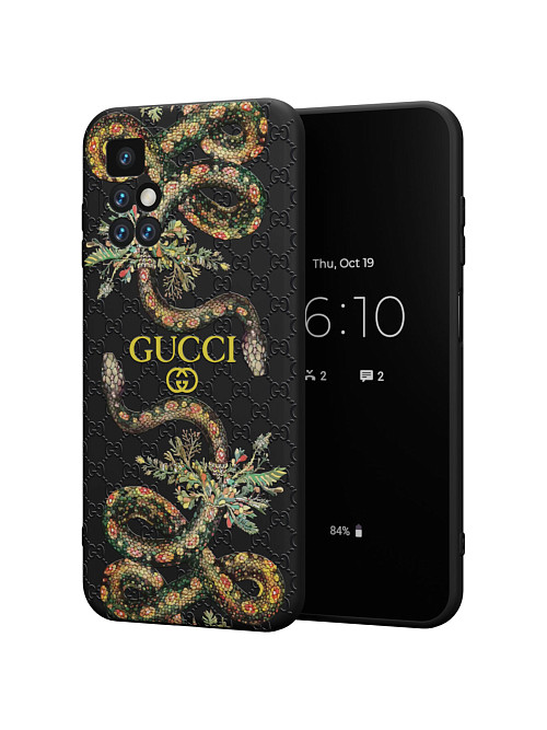 Силиконовый чехол для Xiaomi Redmi 10 "NOVEL: Gucci"