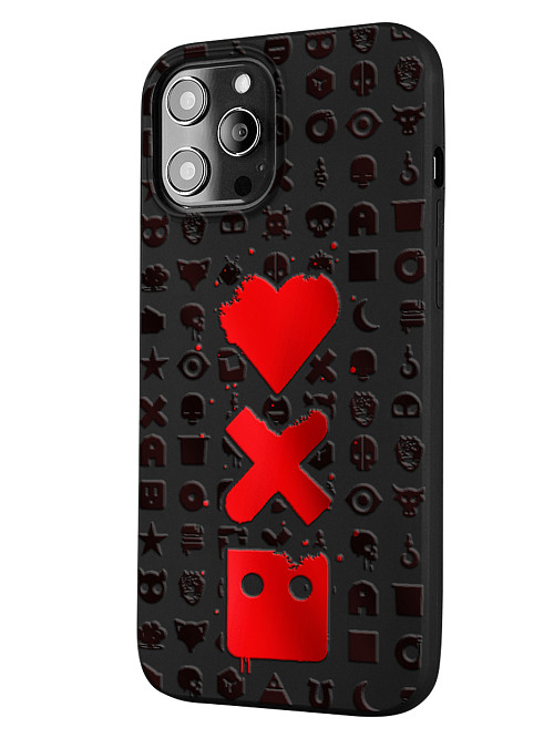 Силиконовый чехол для Apple iPhone 12 Pro Max "Love Death Robots"