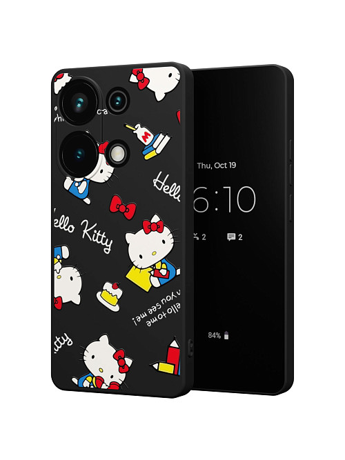 Силиконовый чехол для Xiaomi Redmi Note 13 Pro (4G) "NOVEL: Хеллоу Китти торт"