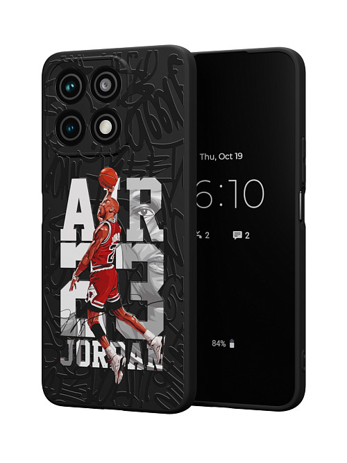 Силиконовый чехол для Honor X8a (4G) "NOVEL: Jordan 23"