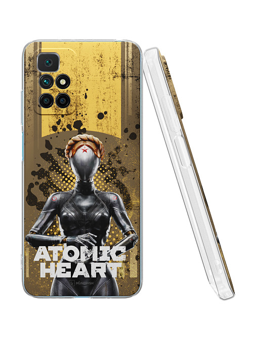 Силиконовый чехол для Xiaomi Redmi 10 "Atomic Heart: Левая близняшка"