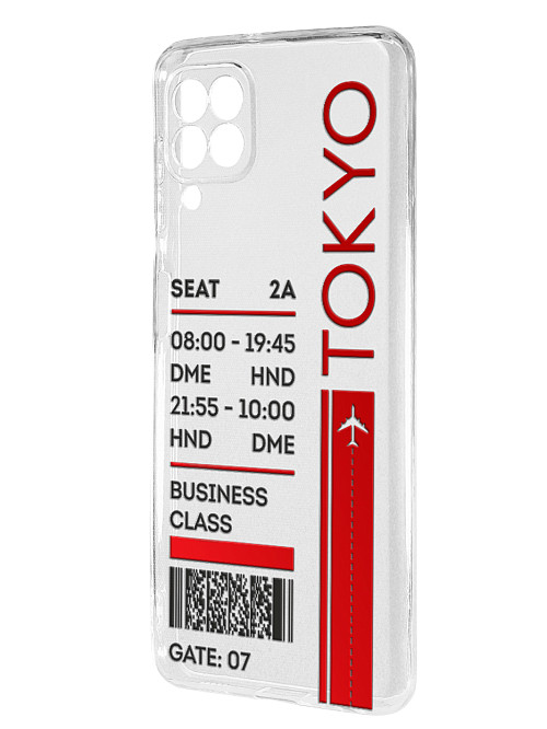 Силиконовый чехол для Samsung Galaxy A22 (4G) "Билет в Токио"