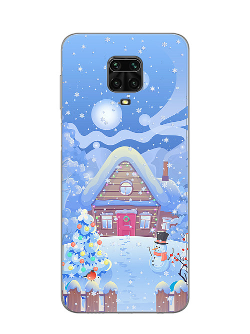 Силиконовый чехол для Xiaomi Redmi Note 9 Pro Снежный дом