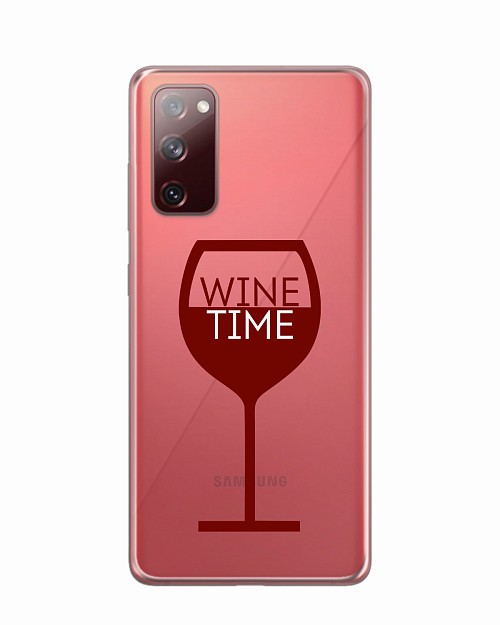 Силиконовый чехол для Samsung Galaxy S20 Fan Edition Wine time