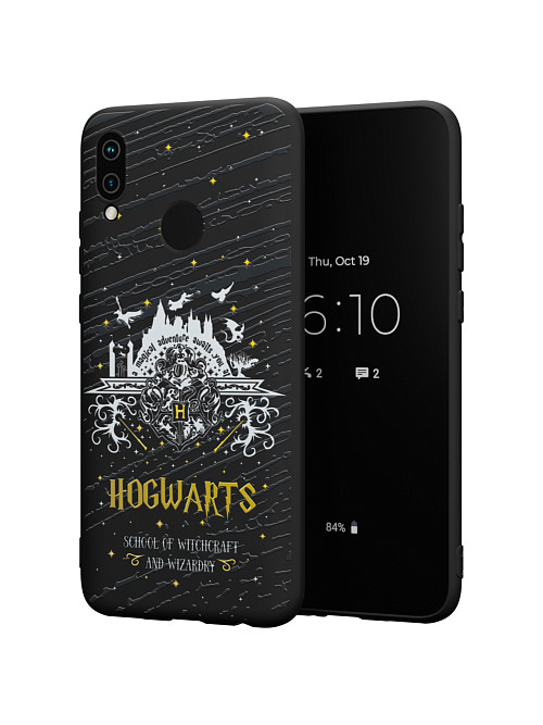 Силиконовый чехол для Huawei P Smart (2019) "NOVEL: Хогвартс"