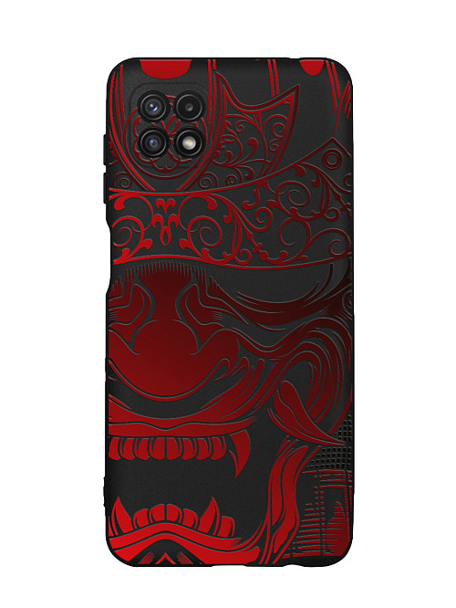 Силиконовый чехол для Samsung Galaxy A22S (5G) Красная маска самурая