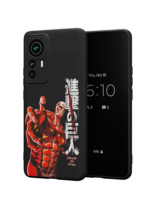 Силиконовый чехол для Xiaomi 12T "AOT: Колоссальный титан"