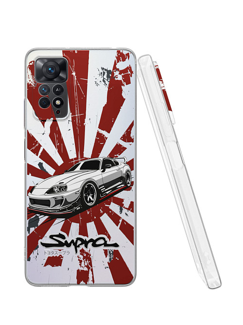 Силиконовый чехол для Xiaomi Redmi Note 12 Pro (4G) "Toyota Supra"