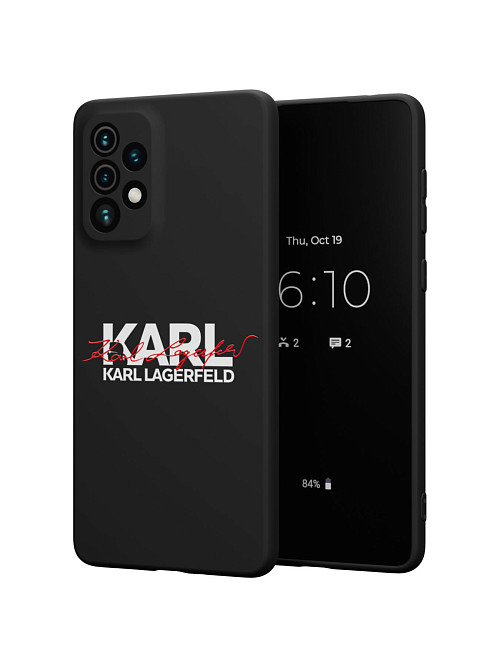 Силиконовый чехол для Samsung Galaxy A73 (5G) "NOVEL: Lagerfeld V.2"