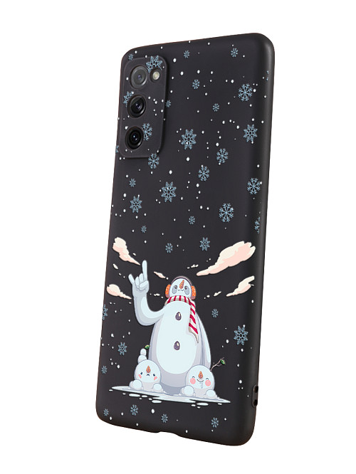 Силиконовый чехол для Samsung Galaxy S20 Fan Edition Крутой снеговик