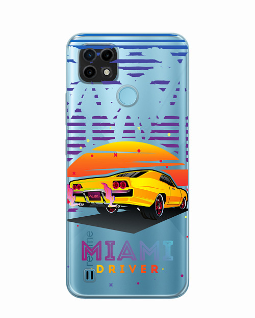 Силиконовый чехол для Realme C21 Miami driver