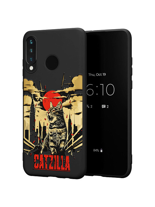 Силиконовый чехол для Honor 20S "Catzilla"