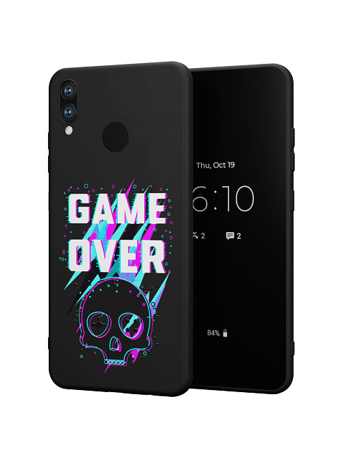 Силиконовый чехол для Honor 8X (2018) "Game over"