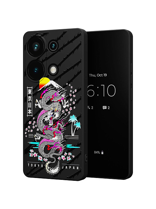 Силиконовый чехол для Xiaomi Redmi Note 13 Pro (4G) "NOVEL: Токио Япония"