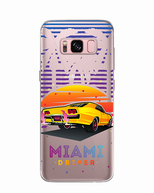 Силиконовый чехол для Samsung Galaxy S8 Miami driver