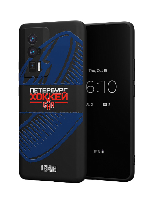 Силиконовый чехол для Xiaomi Redmi K60 "СКА: Петербург хоккей"