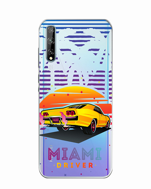 Силиконовый чехол для Huawei Y8p Miami driver