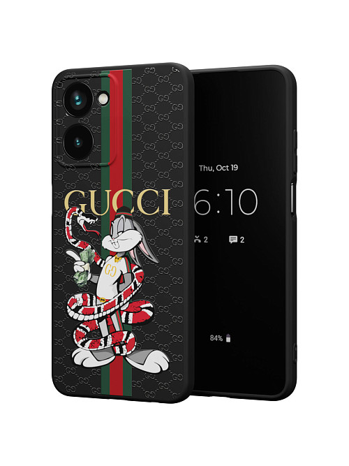 Силиконовый чехол для realme 10 (4G) "NOVEL: Багз Банни Gucci"