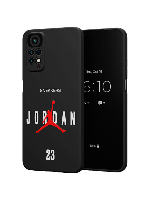 Силиконовый чехол для Xiaomi Redmi Note 11S (4G) "NOVEL: Джордан 23"