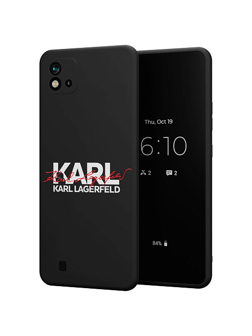 Силиконовый чехол для realme C20 2021 "NOVEL: Lagerfeld V.2"