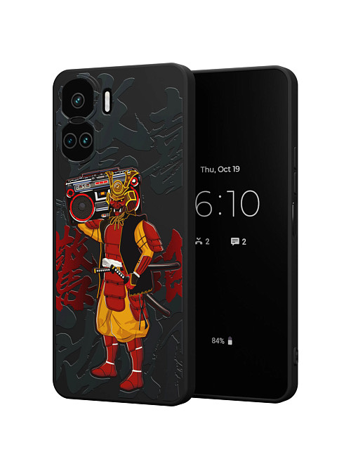 Силиконовый чехол для Honor 90 Lite "Boombox Samurai"